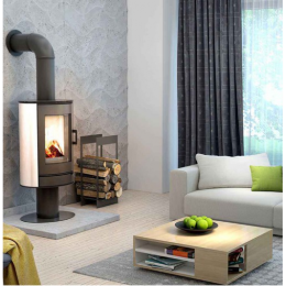 Печь-камин Kratki Koza AB S/N Kafel BIALY (кафель белый)